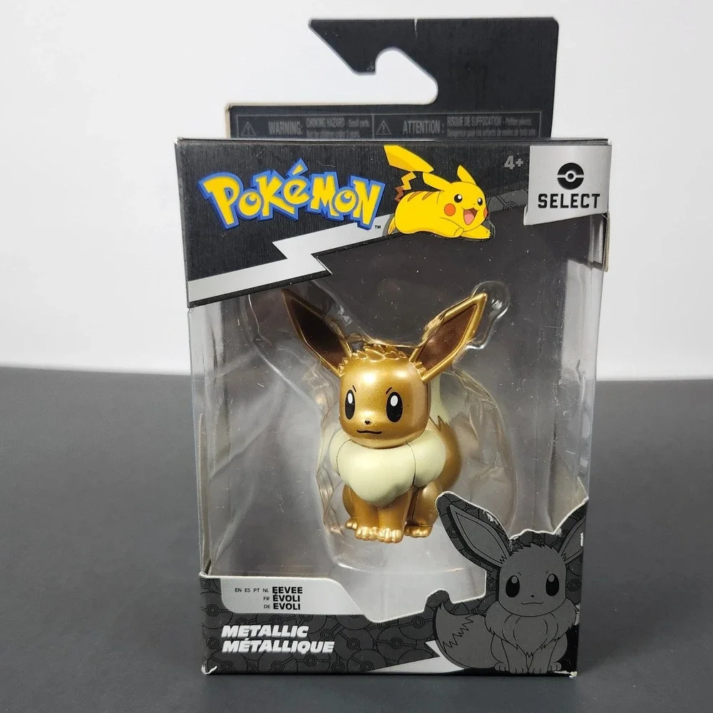 Pokemon Select Series 2 Eevee Metallic Figure Jazwares‎ PKW3194 New